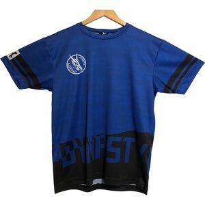 HK Army Dynasty Men's Black Blue Acid Dryfit Paintball Jersey M Made in USA